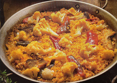 Печен ориз с треска и карфиол