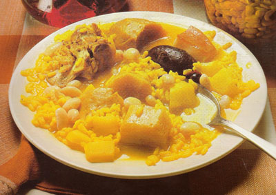 Ориз с бял боб и ряпа